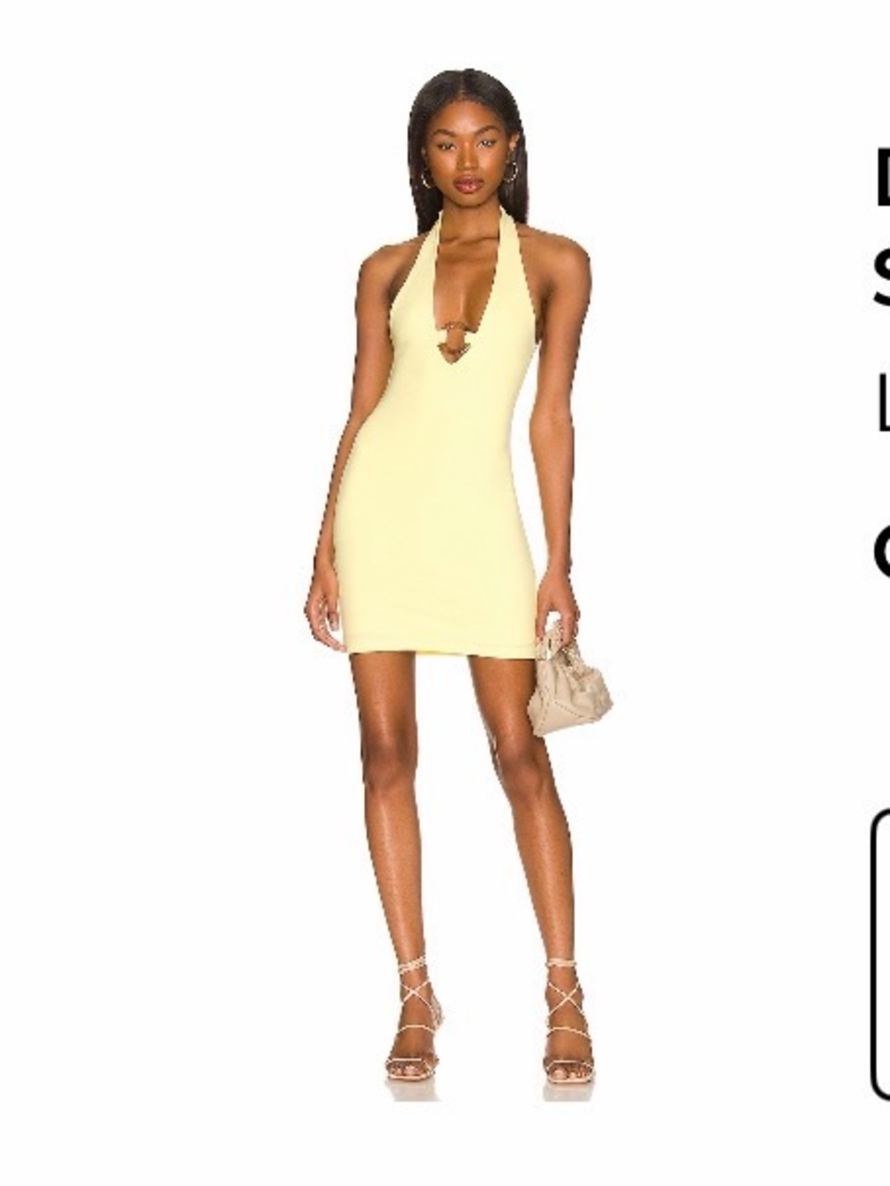 Lovers + Friends Halter Mini Dress - Sunshine Yellow